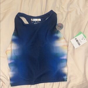 Forever 21 Multicolor Tie-Dye Crop Top